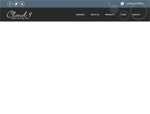 Tablet Screenshot of cloud9salonanddayspa.com